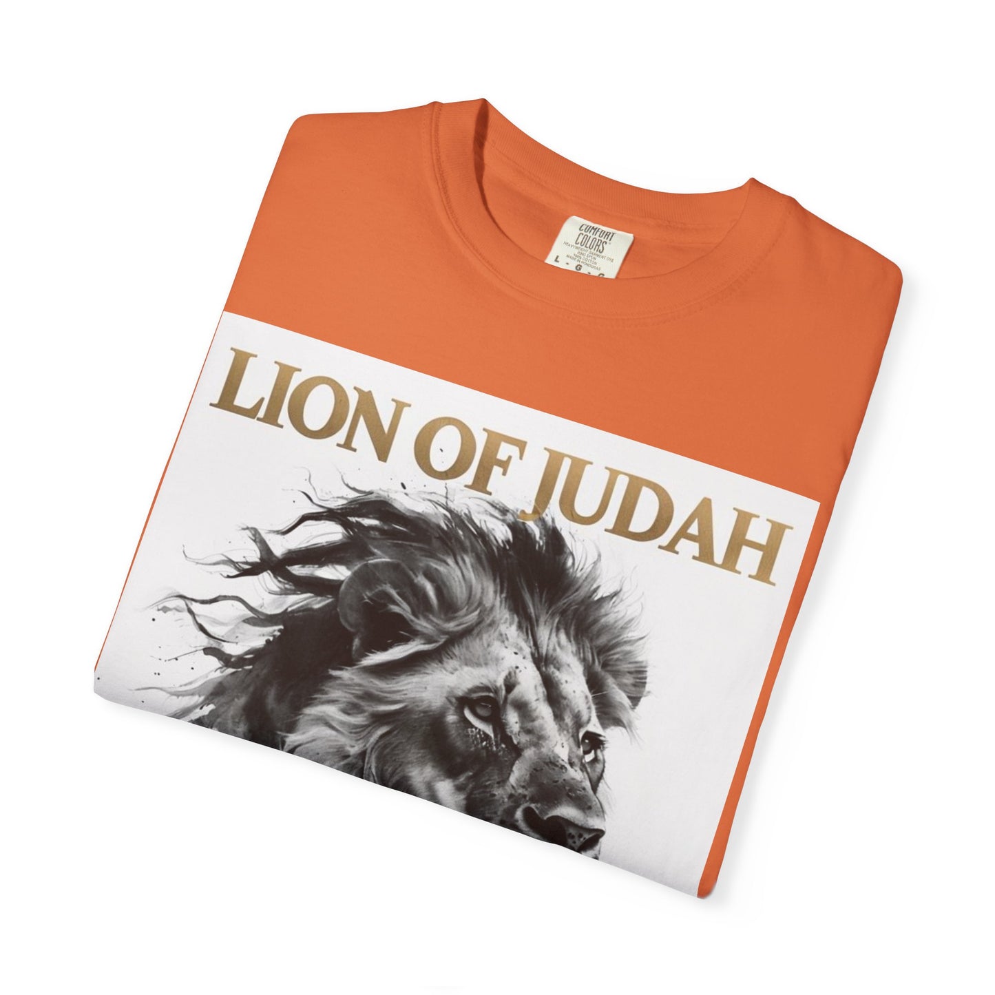 Lion of Judah Unisex Dyed T-Shirt - Spiritual Art Tee