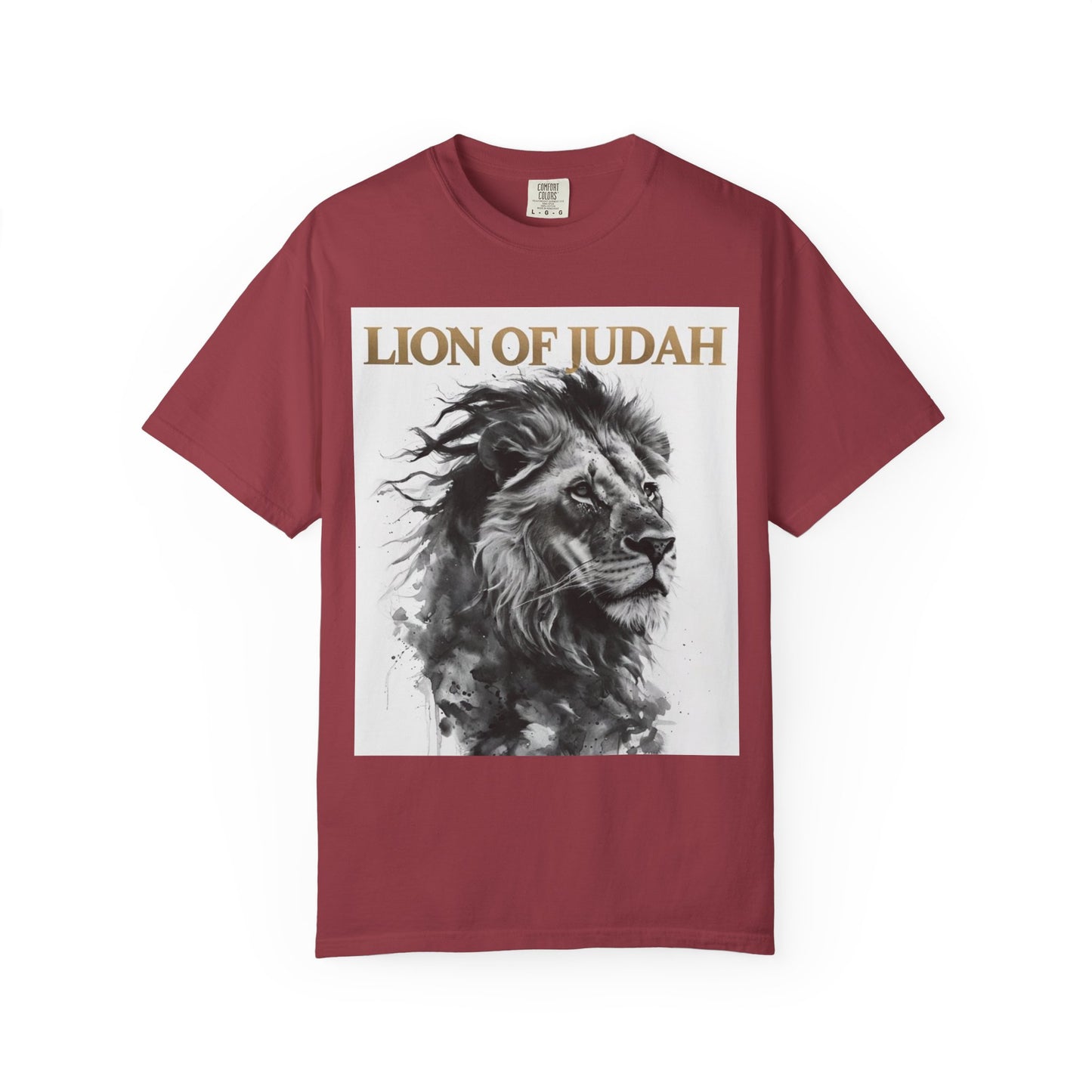 Lion of Judah Unisex Dyed T-Shirt - Spiritual Art Tee