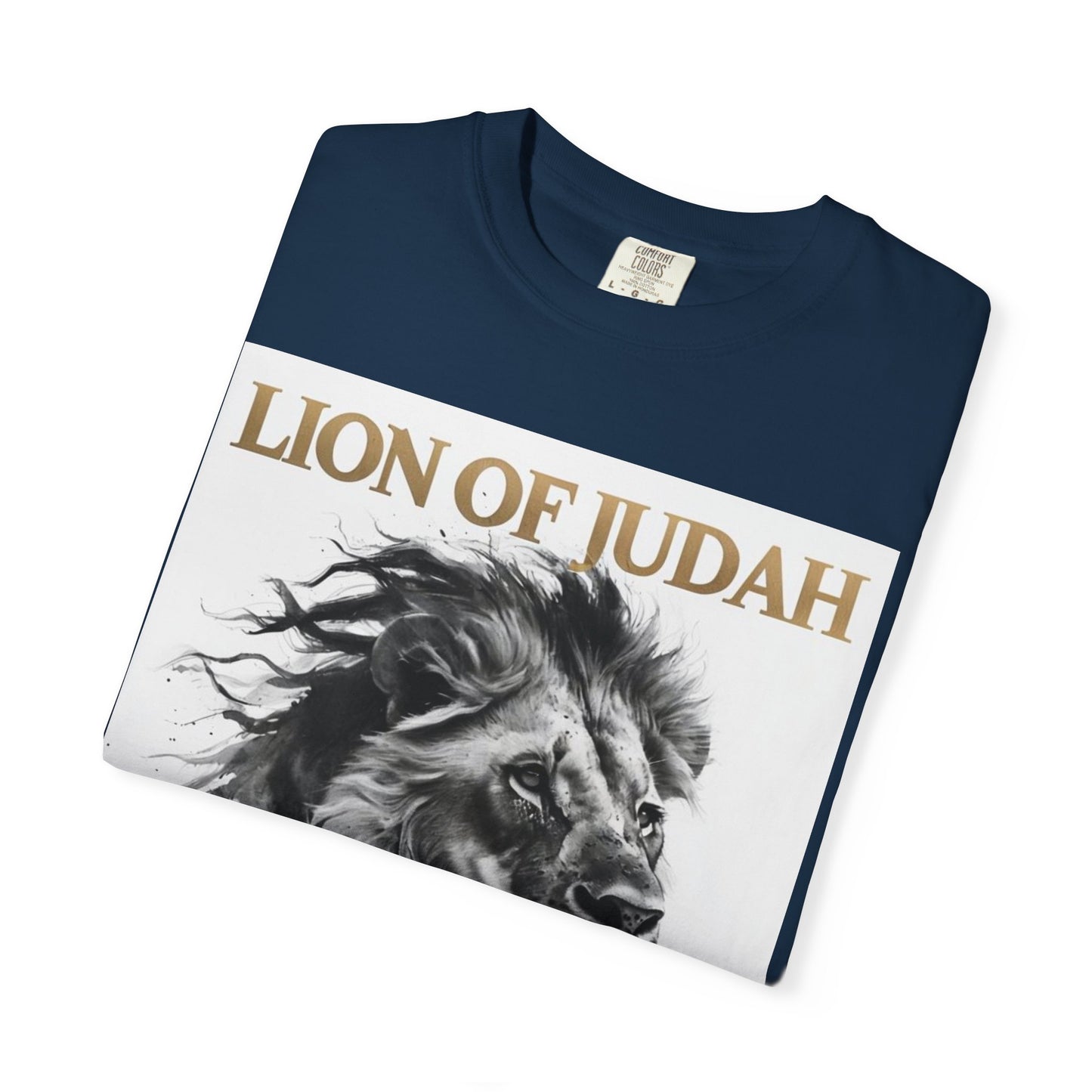 Lion of Judah Unisex Dyed T-Shirt - Spiritual Art Tee