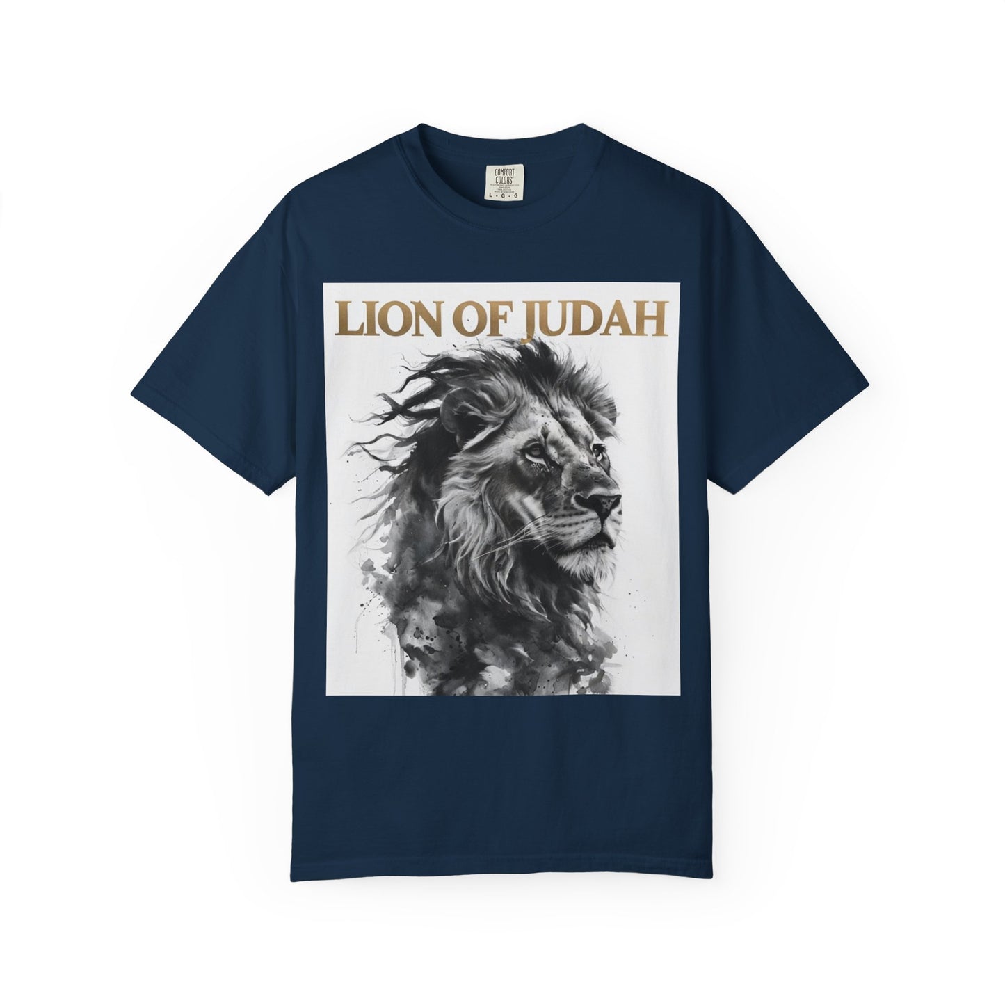 Lion of Judah Unisex Dyed T-Shirt - Spiritual Art Tee
