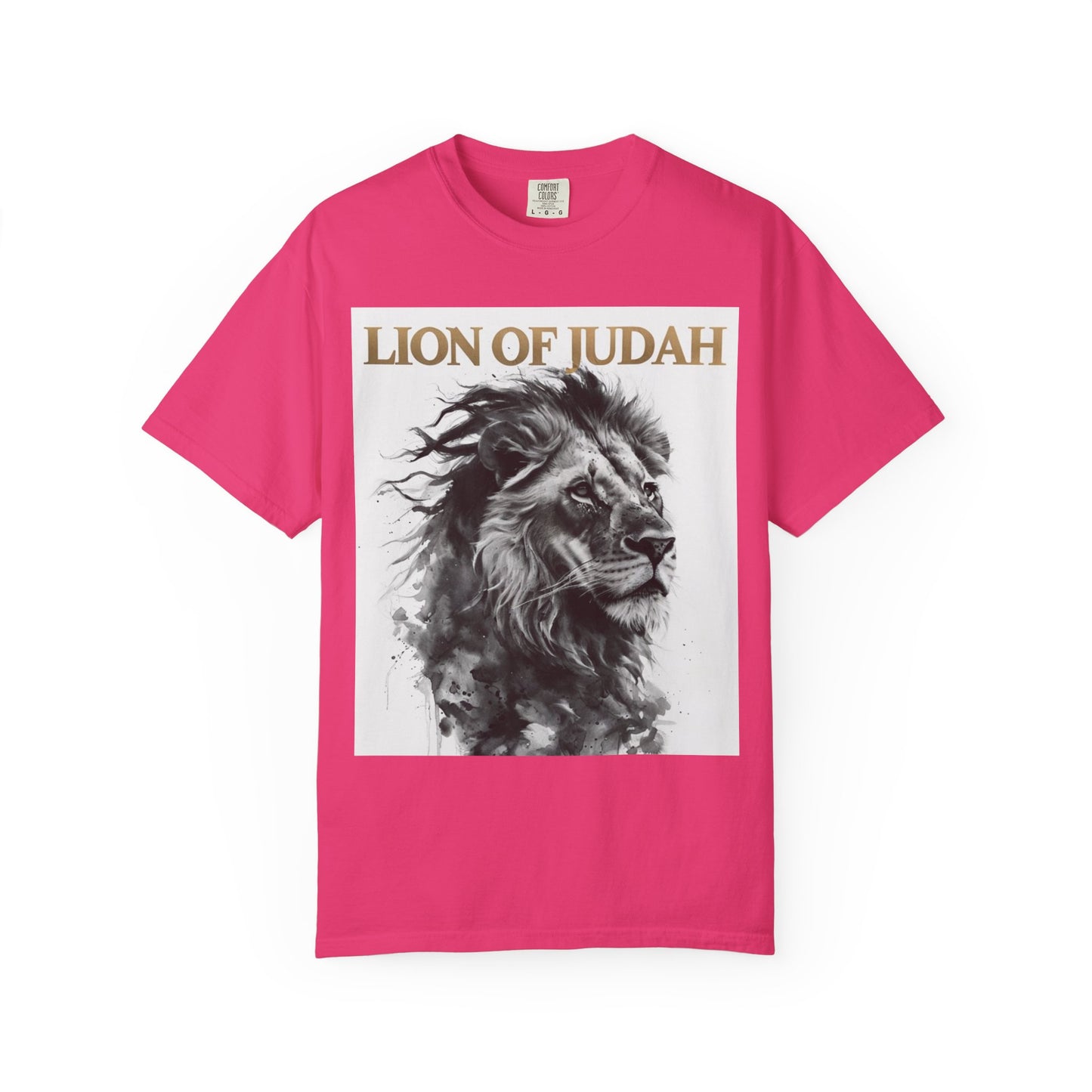 Lion of Judah Unisex Dyed T-Shirt - Spiritual Art Tee