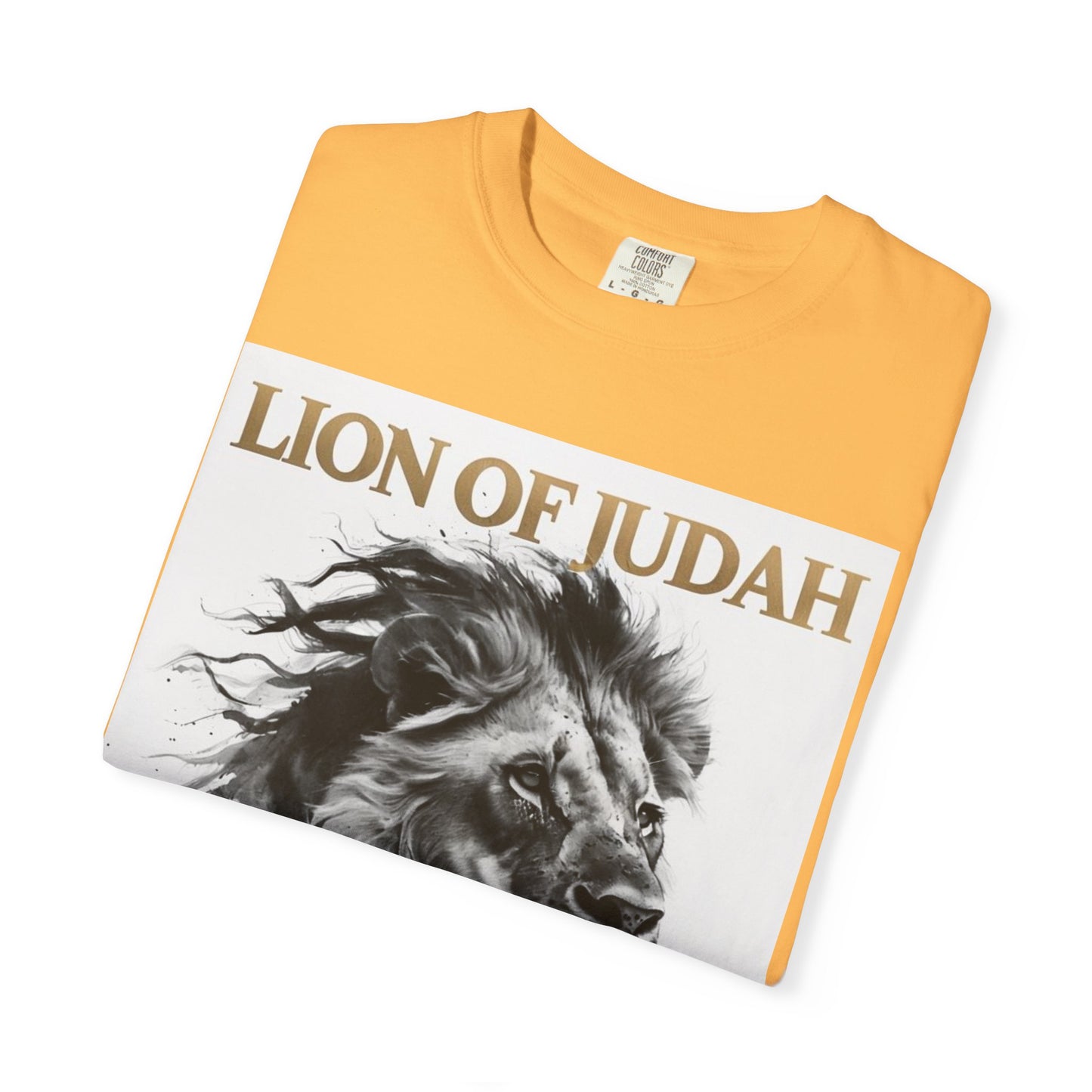 Lion of Judah Unisex Dyed T-Shirt - Spiritual Art Tee