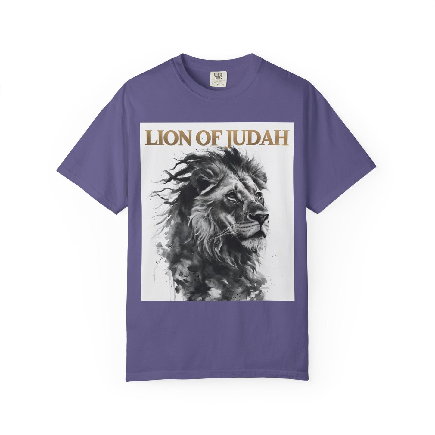 Lion of Judah Unisex Dyed T-Shirt - Spiritual Art Tee