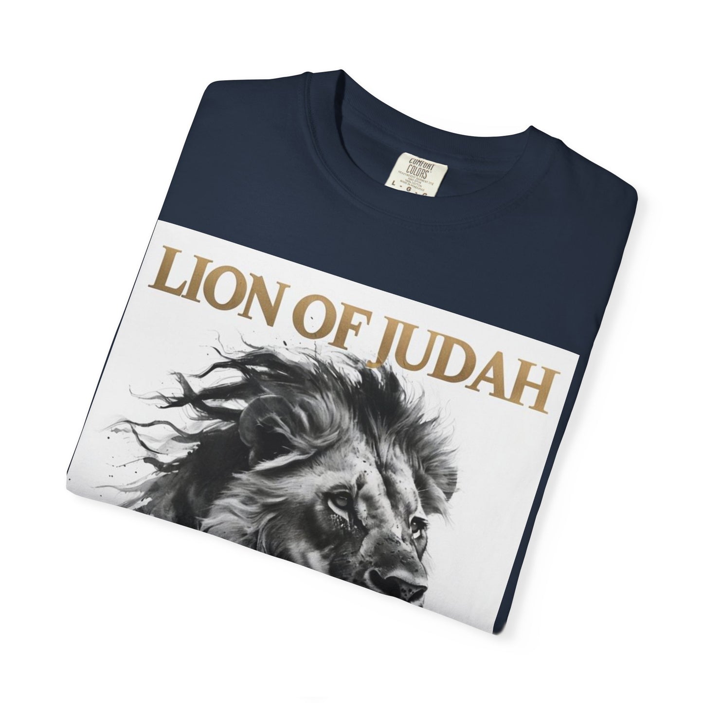 Lion of Judah Unisex Dyed T-Shirt - Spiritual Art Tee